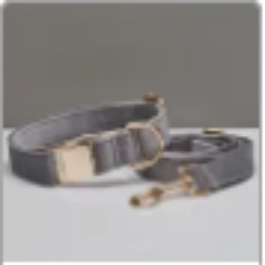 πΎ Velvet Dog Collar & Leash Set β Customizable with Bow Tie