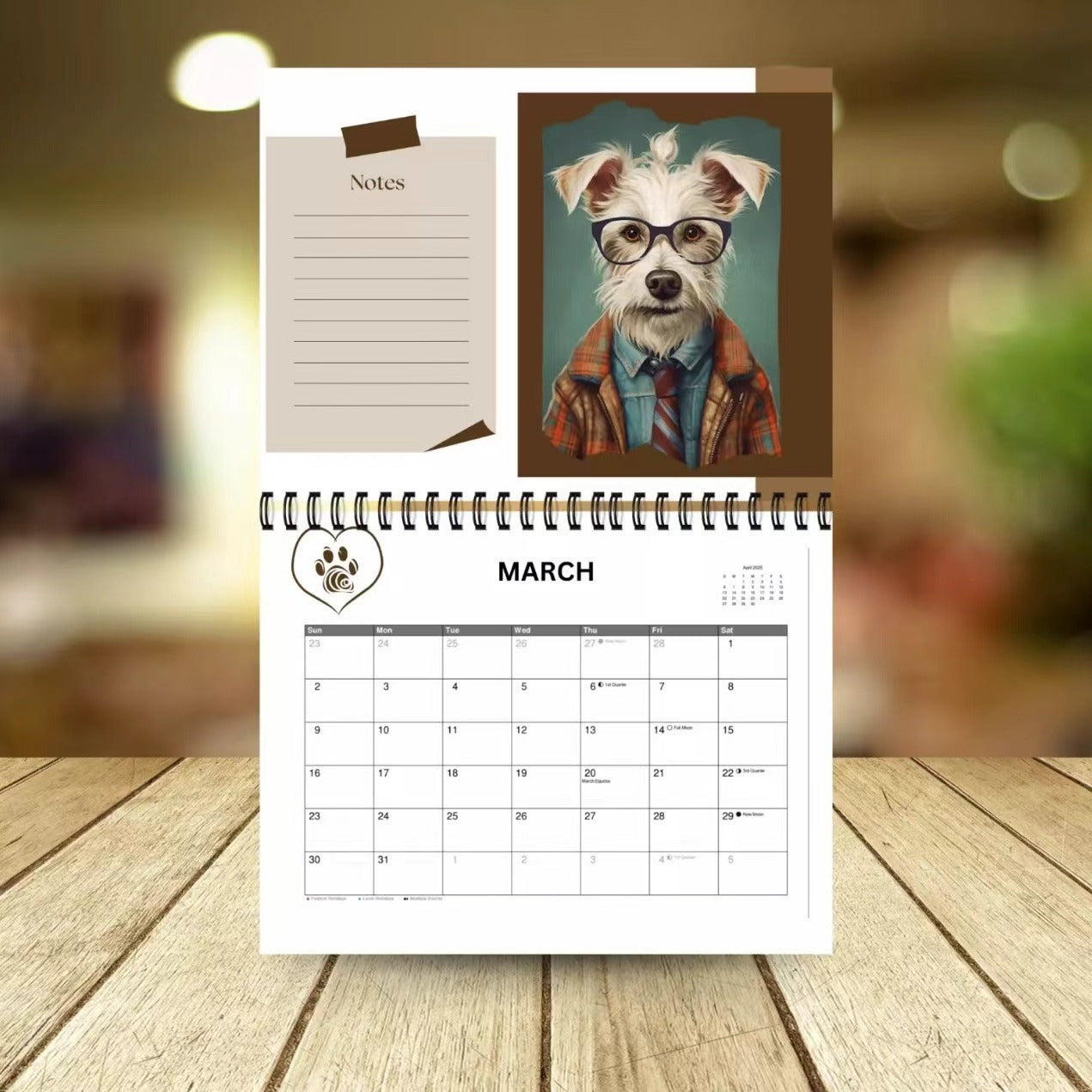 📅 Spiral Dog Lovers’ Calendar – Your Year of Paws & Smiles!