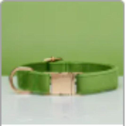 πΎ Velvet Dog Collar & Leash Set β Customizable with Bow Tie