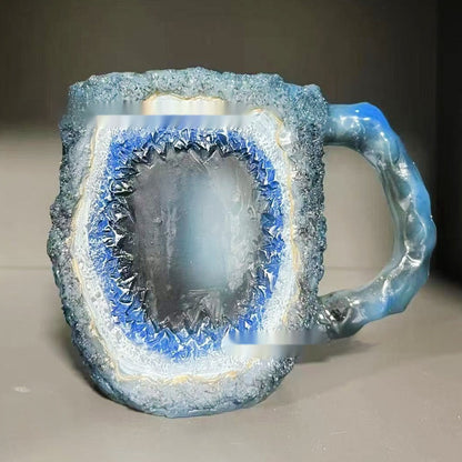 Elegant Resin Crystal Coffee Mugs With Handles