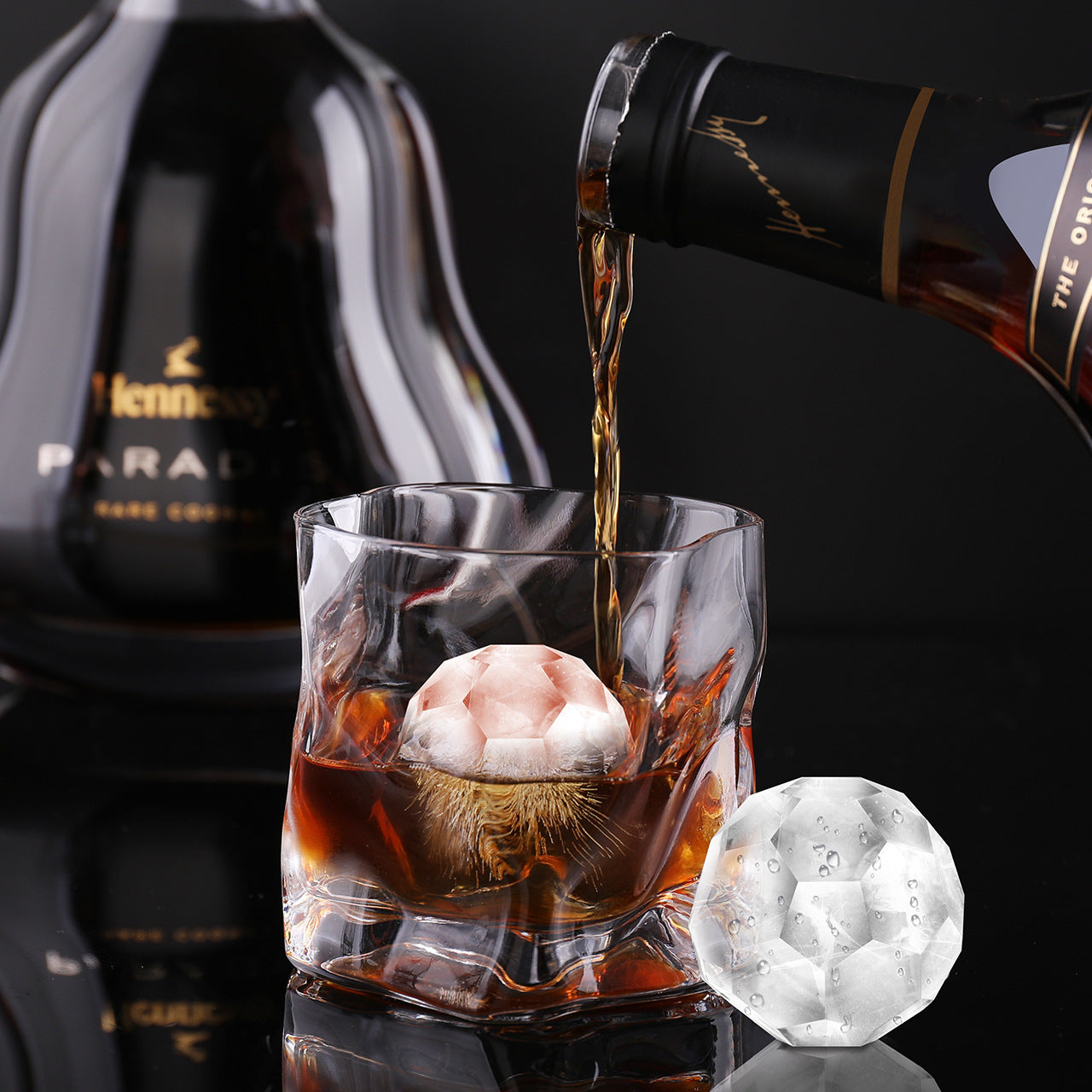 Silicone Ice Ball Tray with Cover Reusable Ice Cubes Maker Ice Cream Molds Form Chocolate Mold Whiskey Bar Tools