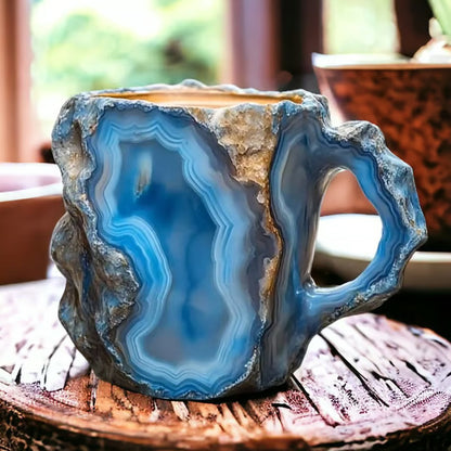 Elegant Resin Crystal Coffee Mugs With Handles