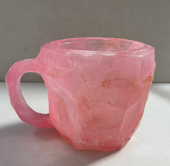 Elegant Resin Crystal Coffee Mugs With Handles