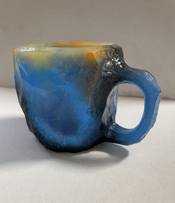 Elegant Resin Crystal Coffee Mugs With Handles