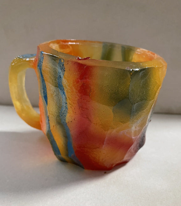 Elegant Resin Crystal Coffee Mugs With Handles