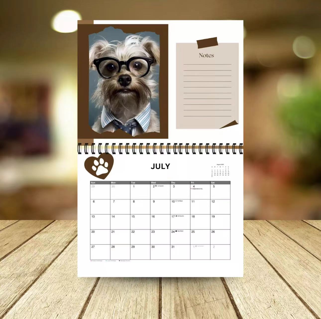 📅 Spiral Dog Lovers’ Calendar – Your Year of Paws & Smiles!