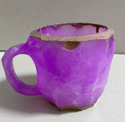 Elegant Resin Crystal Coffee Mugs With Handles