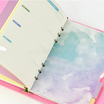 Cherry Blossoms Style A5 A6 Loose Leaf Notebook Divider. Separator for Diary, Paper, Planner, Binders, School Students, work.