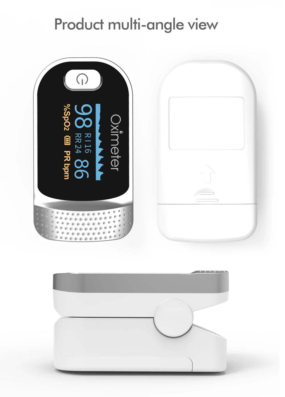 Finger Pulse Oximeter – Accurate SPO2, PR, PI, RR, and Heart Rate Monitoring