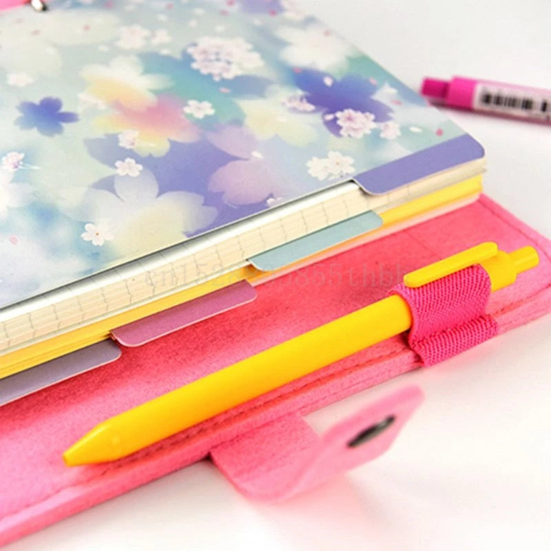 Cherry Blossoms Style A5 A6 Loose Leaf Notebook Divider. Separator for Diary, Paper, Planner, Binders, School Students, work.