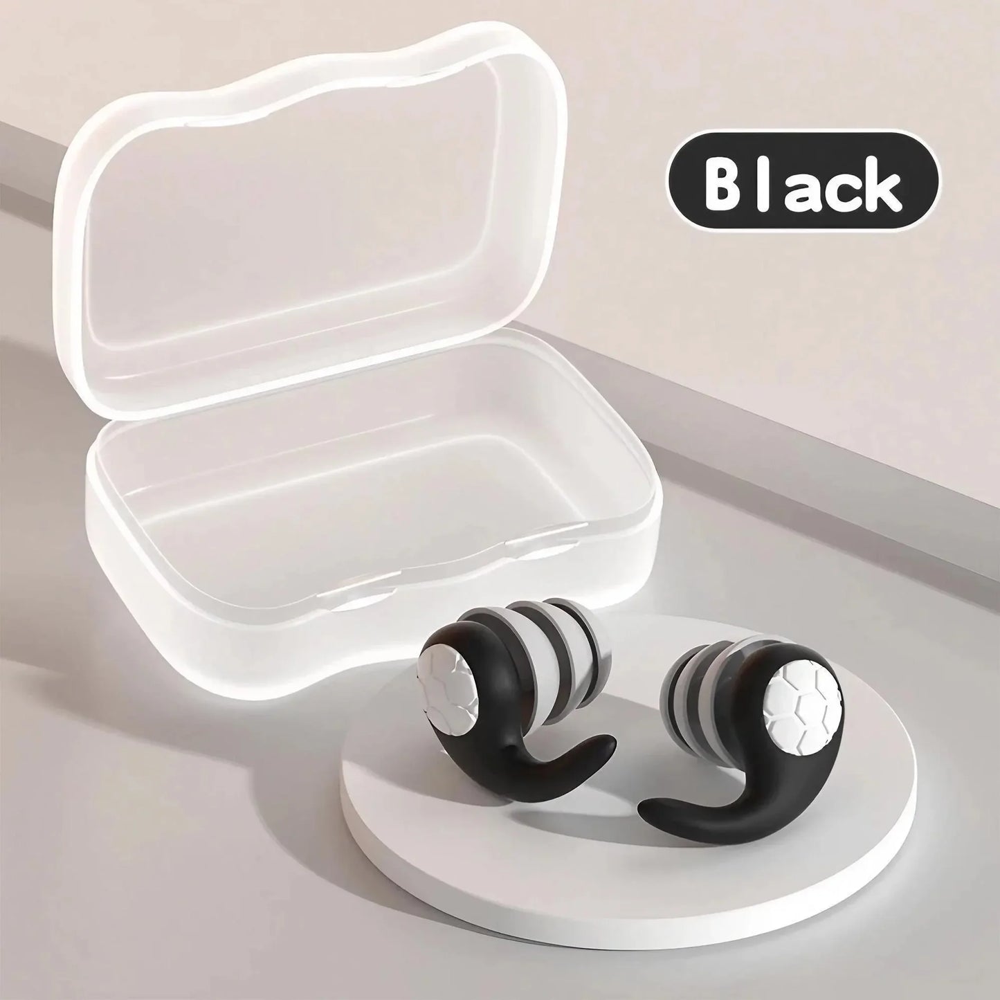 Soft Silicone Noise Canceling Earplugs - Waterproof, Comfortable for Sleep and Swimming for creating a Silent Environment.