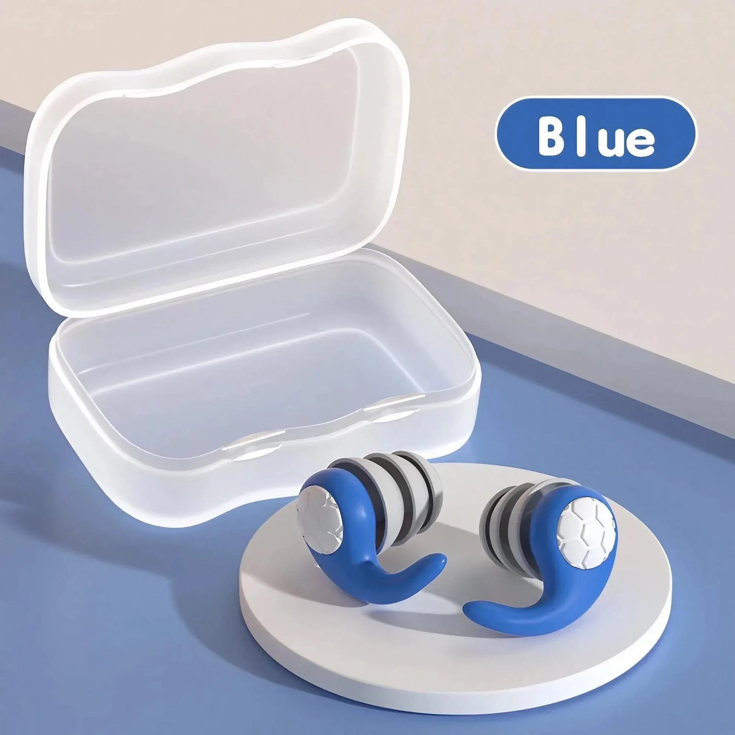 Soft Silicone Noise Canceling Earplugs - Waterproof, Comfortable for Sleep and Swimming for creating a Silent Environment.