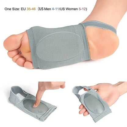 Foot Arch Support Sleeves - Compression Brace for Flat Foot Support & Plantar Fasciitis Relief