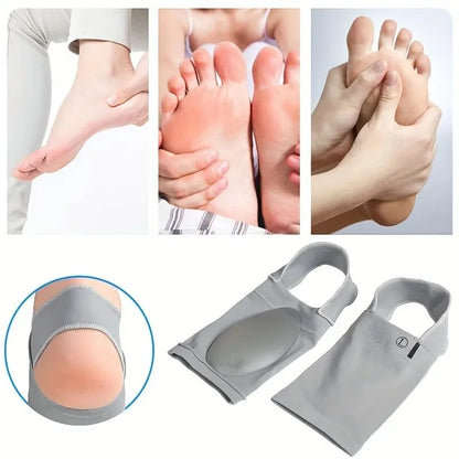 Foot Arch Support Sleeves - Compression Brace for Flat Foot Support & Plantar Fasciitis Relief