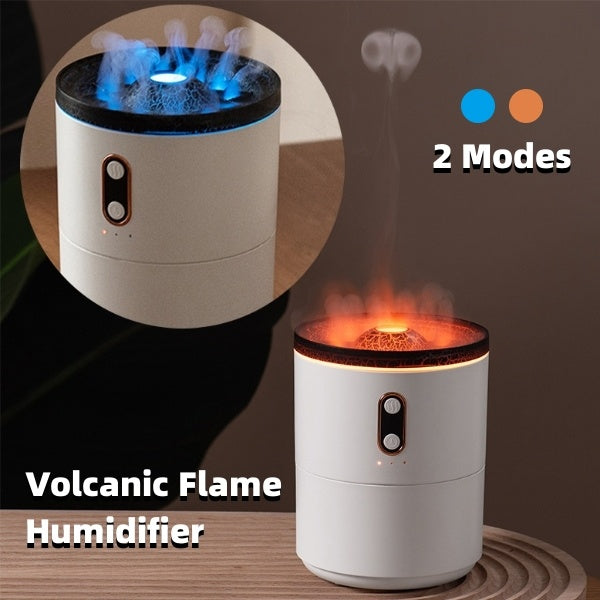 Volcanic Flame Aroma Essential Oil Diffuser | USB Portable Humidifier & Night Light Lamp