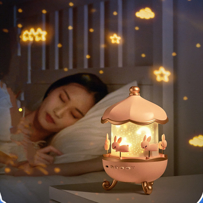 Beautiful Night Light Projector - USB Rechargeable Led Night Lamp with 12 Films