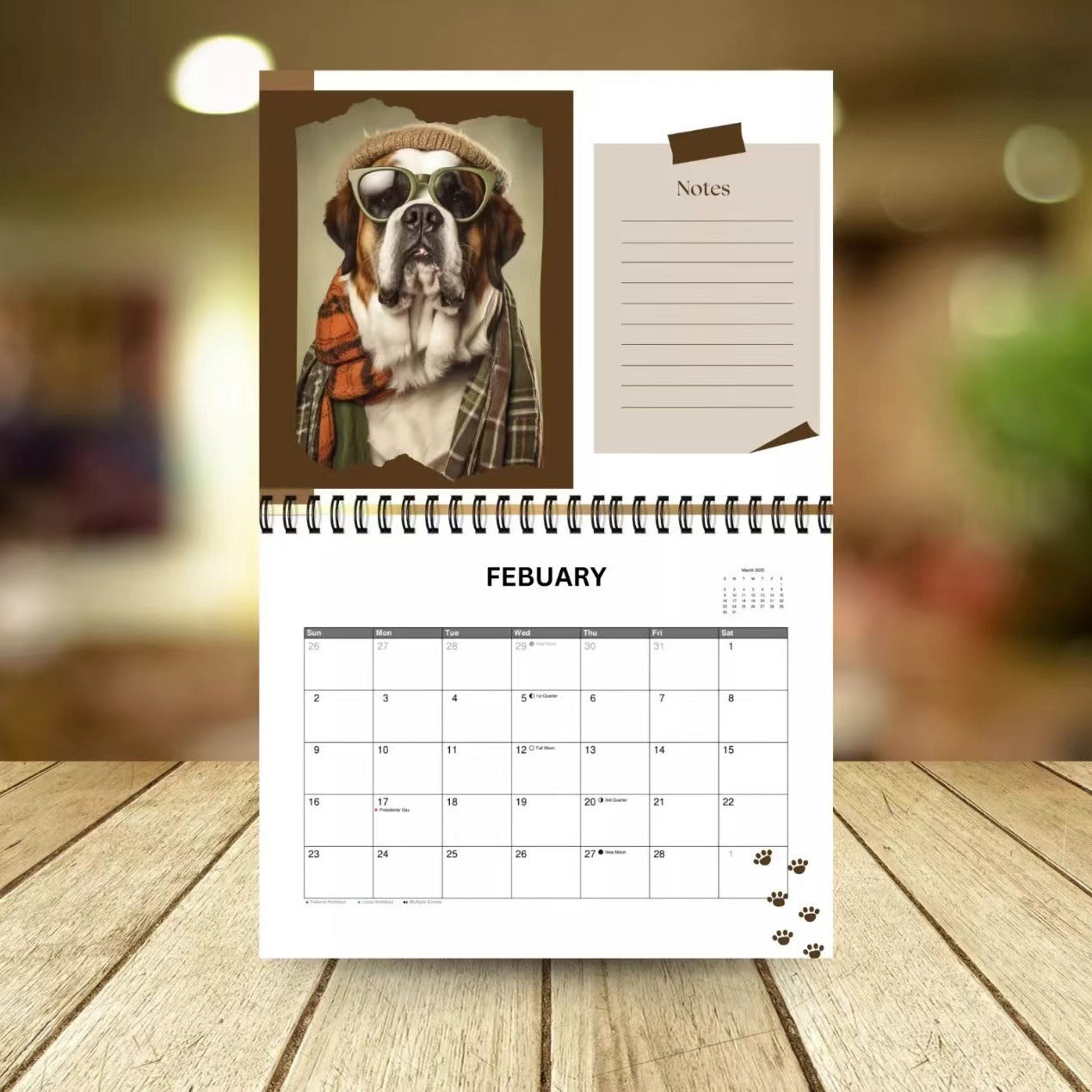 📅 Spiral Dog Lovers’ Calendar – Your Year of Paws & Smiles!